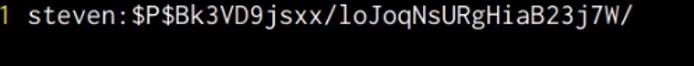 Username and password hash text file